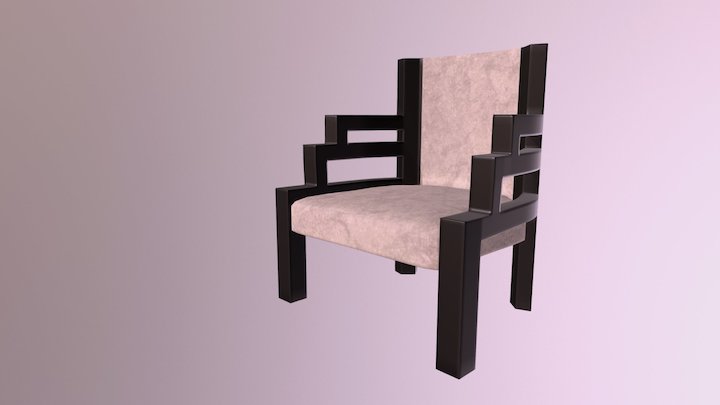 Art Decó Chair 3D Model