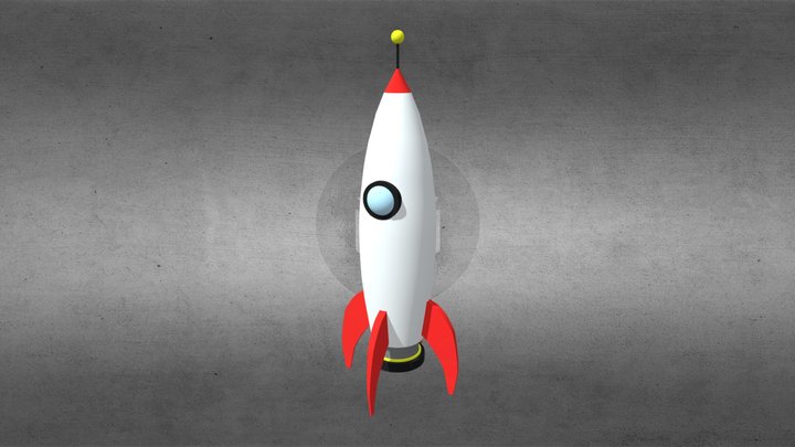 3D Rocket 3D Model