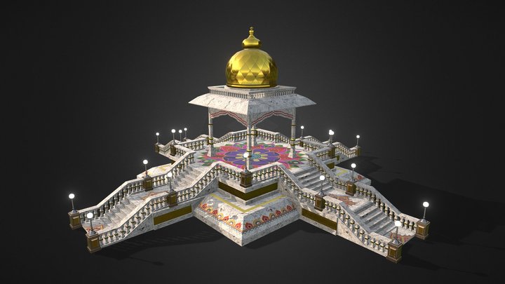 Indian Gazebo 3D Model