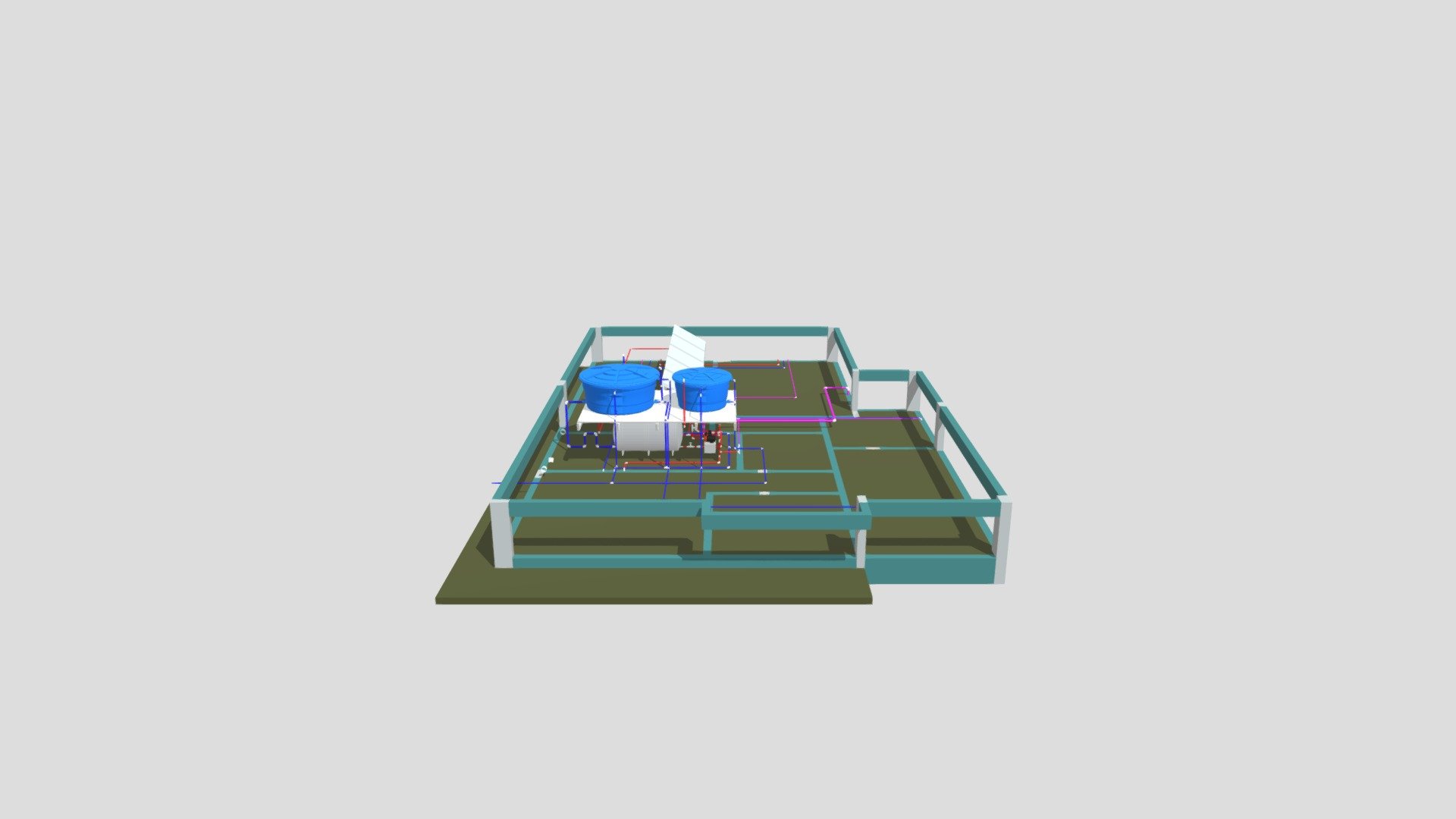 Vista 3D - QR CX- D' ÁGUA E BOILER