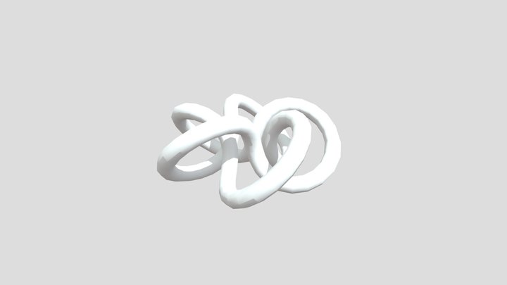 5-2 torus knot 3D Model