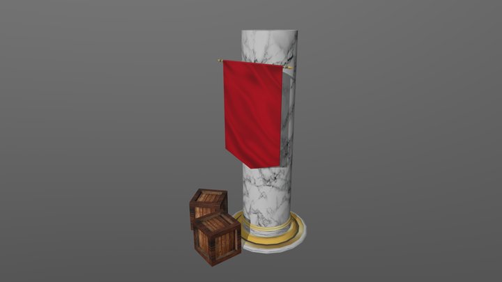 Ruined Temple 3D Model