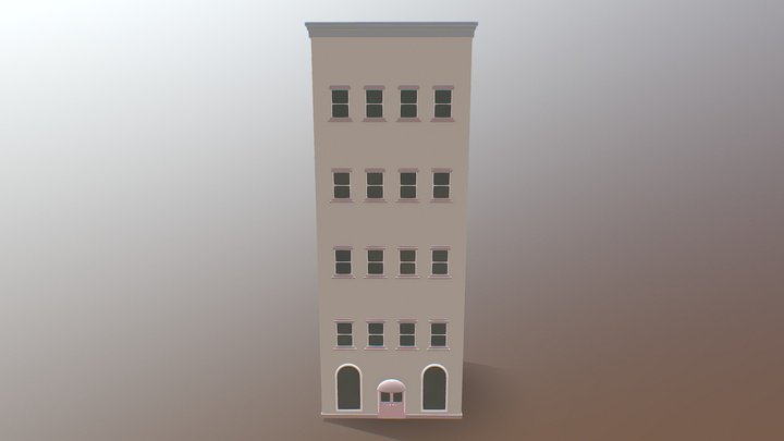 Apartment Building 3D Model