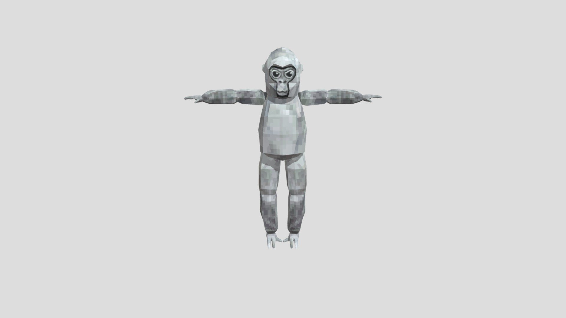 gorilla tag but it has more longer arms - Download Free 3D model