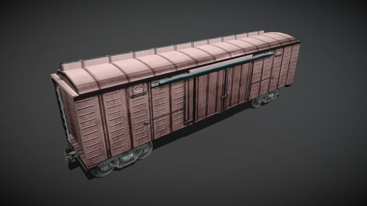 Covered carriage 3D Model