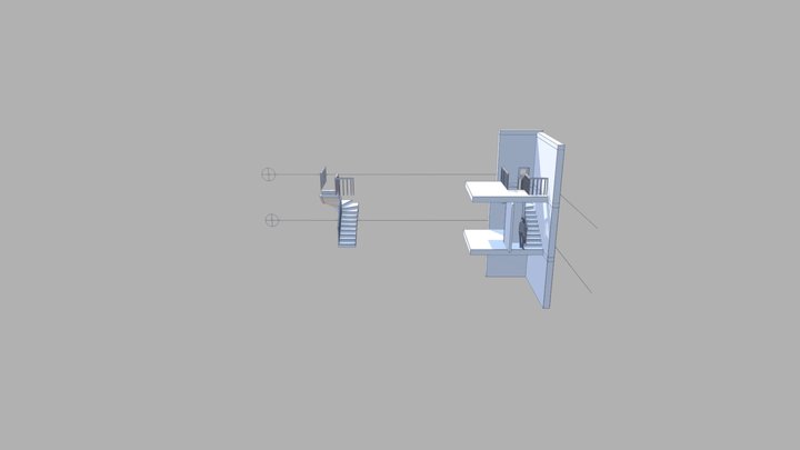 Schody zabiegowe - Morena Park II 3D Model