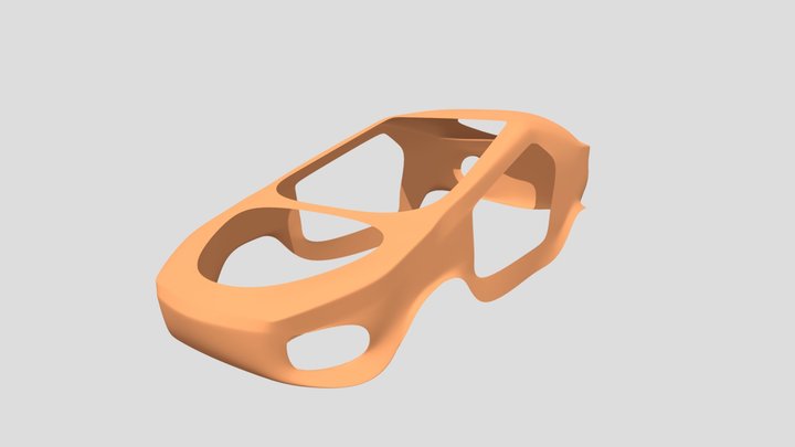 Concept Car Blocking 1 3D Model