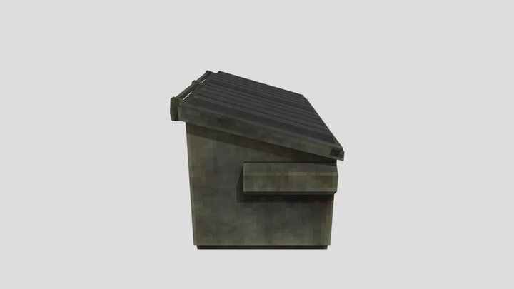 Dumpster Psx | Low Poly 3D Model