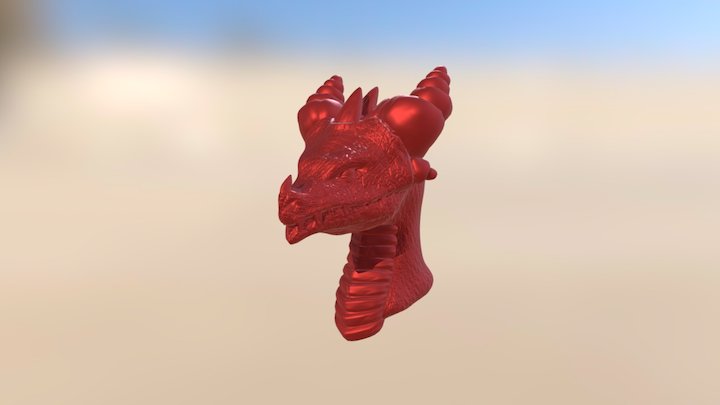 Blue Dragon bust 3D Model