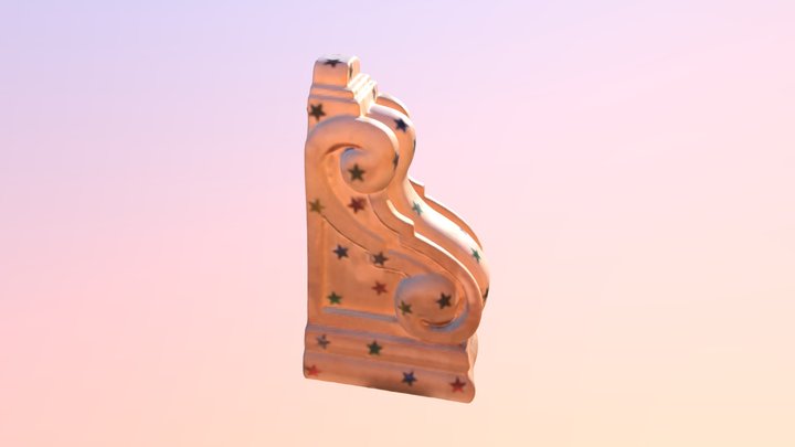 Mesh[wood_bracket_only_sfm_dim_align_8M] (level 3D Model