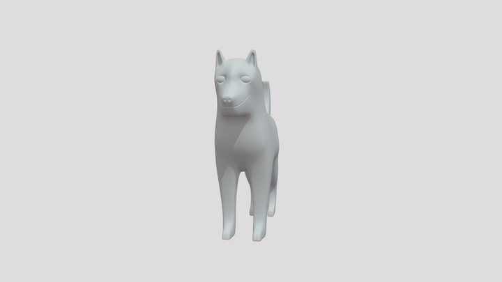 Husky Puppy 3D Model