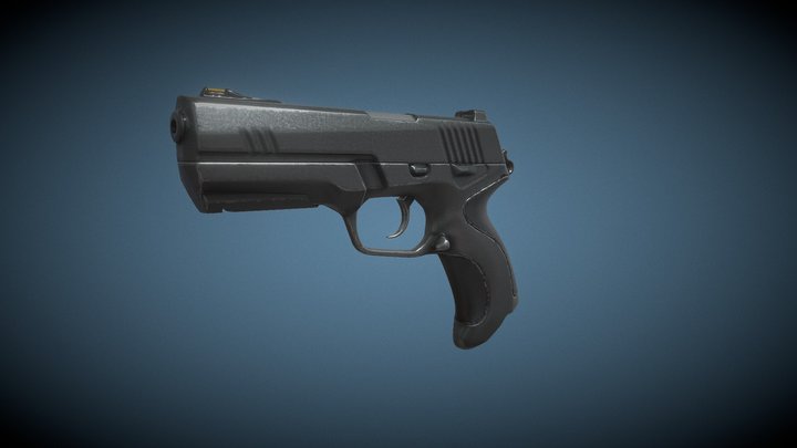 gun valorant classic in game 3D Model