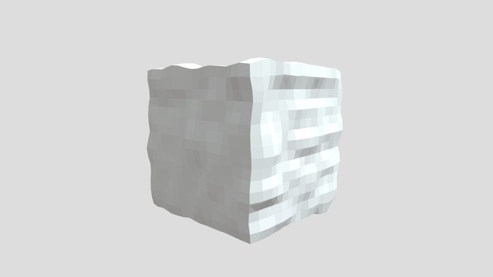 Rough Cube 3D Model