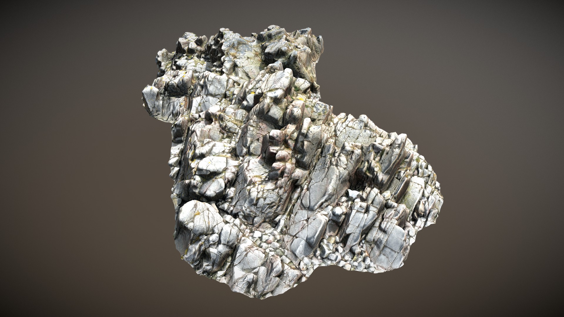 3D model Nature Rock Cliff O2 - This is a 3D model of the Nature Rock Cliff O2. The 3D model is about a close up of a rock.