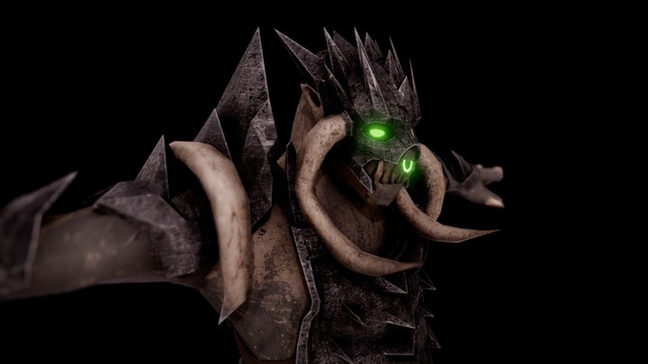 Armored Troll - Raising Banners 3D Model