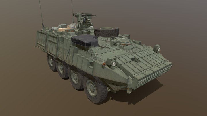 M1126 Stryker (.50 cal) – Modello 3D gratuito STL