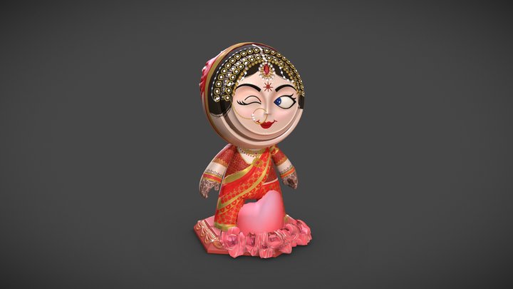 Meet Mat 2 : Indian Couple Cake 3D Model