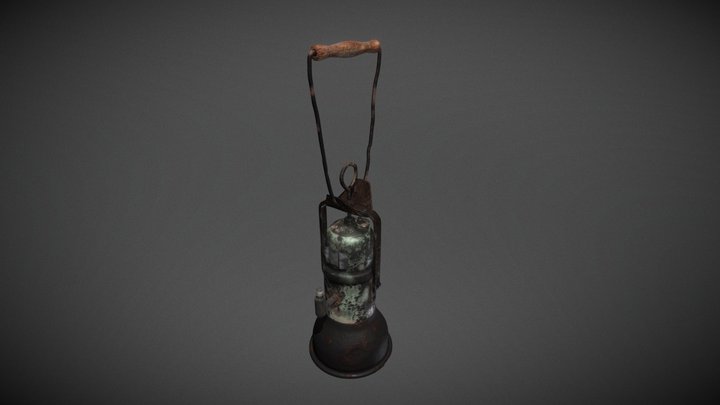 Carbide lamp 3D Model