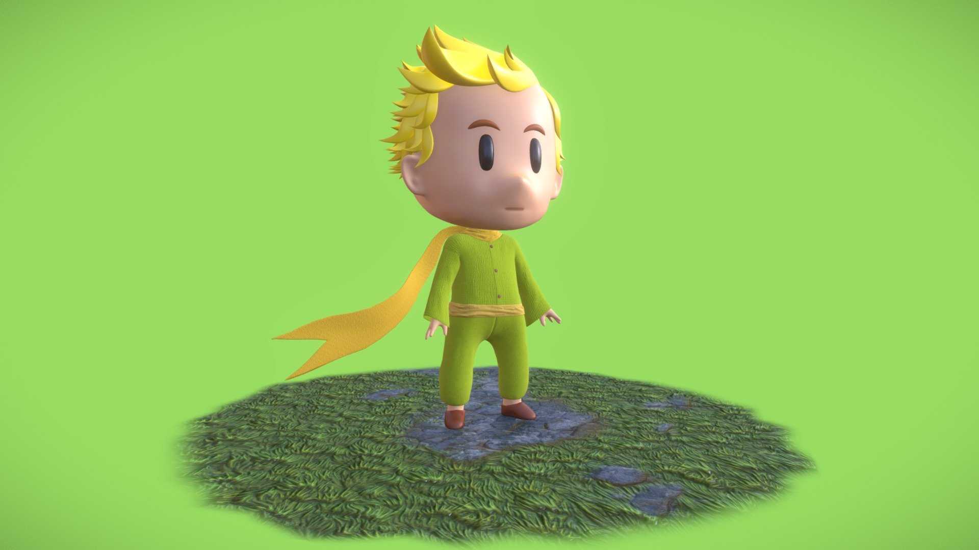 Little Prince Download Free 3D model by JoaquínM (JoaquinM) [aa7ab3d