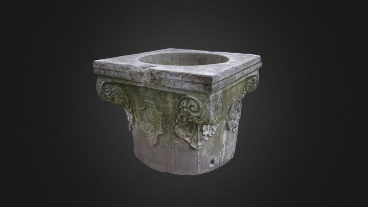 Pozo de piedra 3D Model