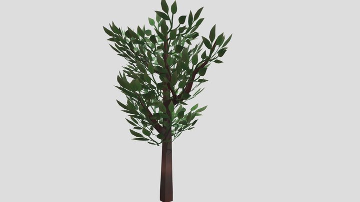 No Ngon Tree Low Poly 3D Model