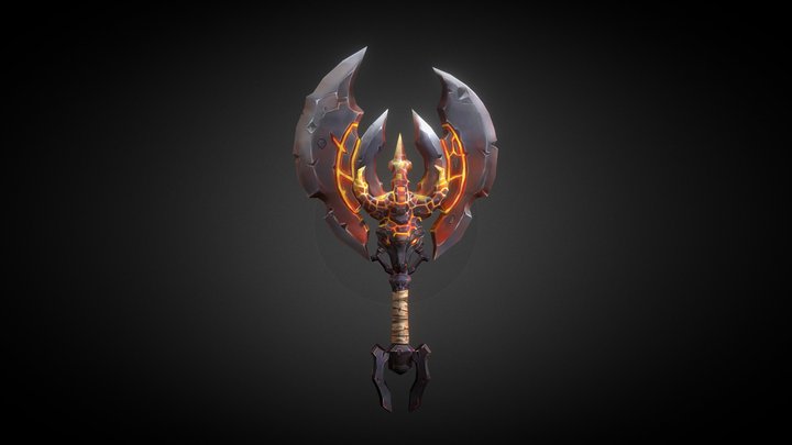 Demon Axe 3D Model