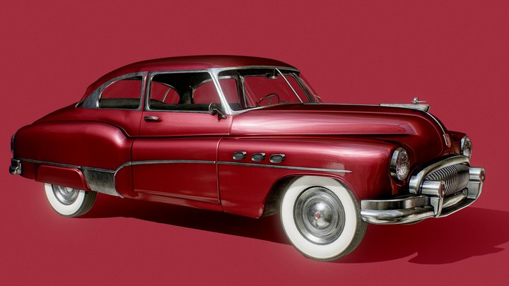 1951 American Coupe (based on Buick) 3D Model