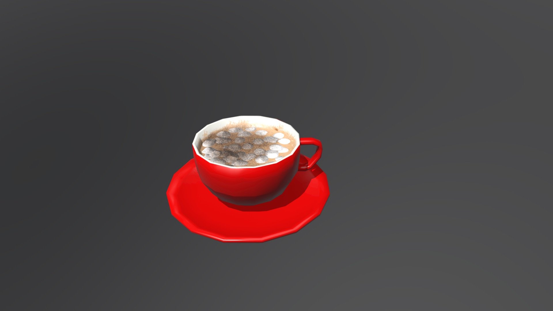 Cup with marshmallow