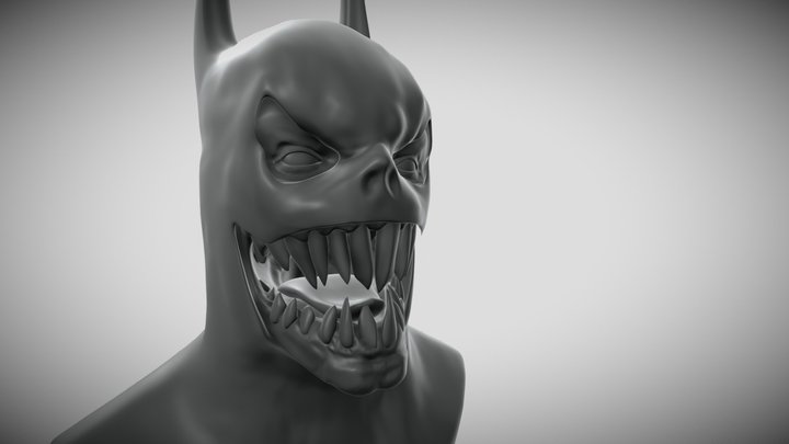 Batman Arkham Knight: Demon Batman (STL FILE) 3D Model