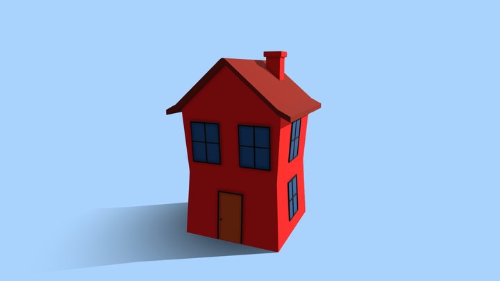 Toon House 3D Model