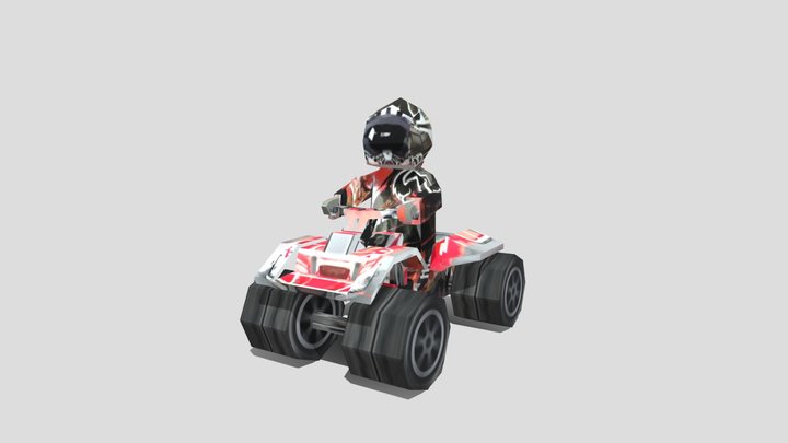 Quadbike (ATV) Lowpoly – Modello 3D gratuito STL