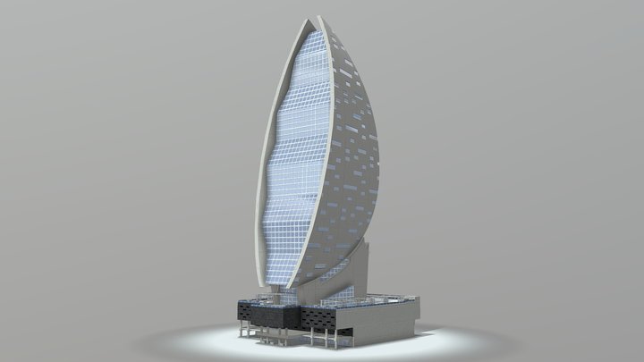 Iris Bay Dubai 3D Model