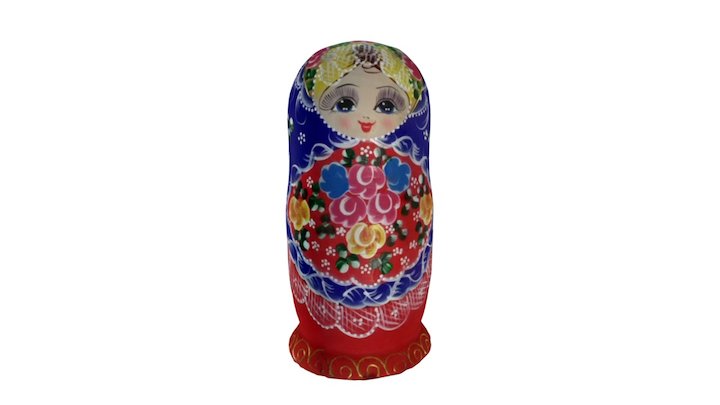 Russian Doll 3D Model