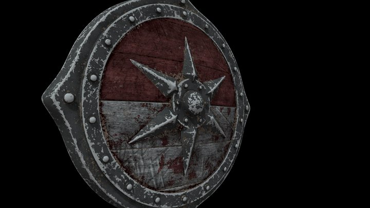 Shield Used ||  High Poly || Game Ready – Free 3D Model STL
