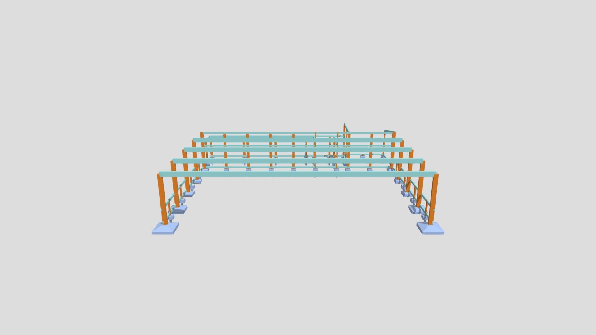 3D PROJETO ESTRUTURAL HANGAR