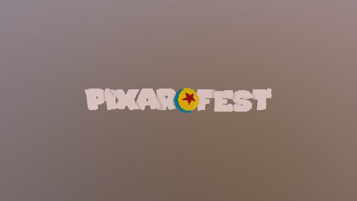 Pixar Fest Logo (Disneyland) 3D Model
