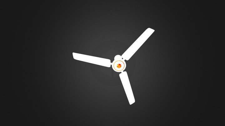 Modern ceiling fan 3D Model