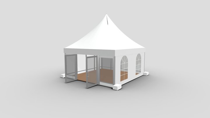 Pagoda Tent 3D Model
