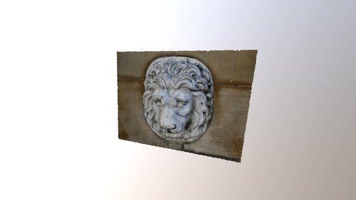 Lion Head - Mooney Memorial Fountain Brisbane 3D Model