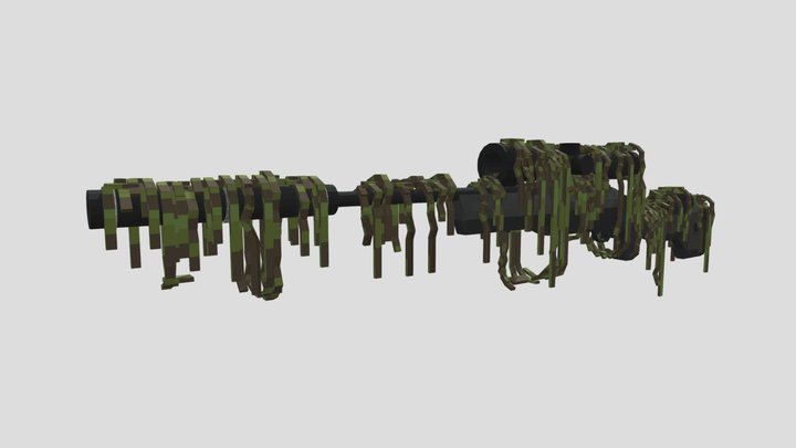 Ghillie Sako 85 Carbon Wolf 3D Model