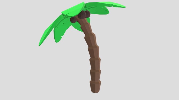 Lowpoly Palm 3D Model