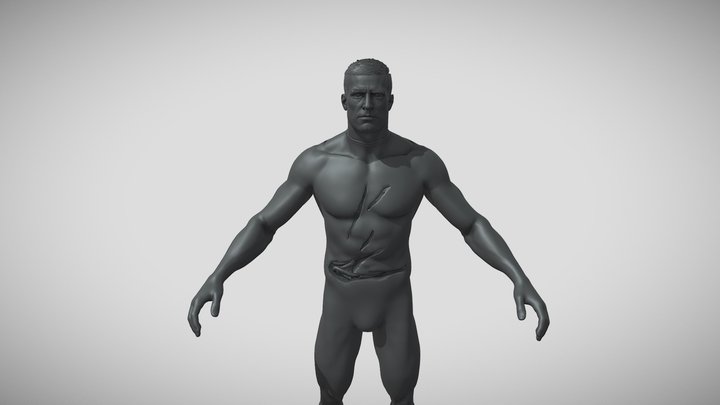 ⭐BJ Blazkowicz Topless (STL) -Wolf. New Colossus