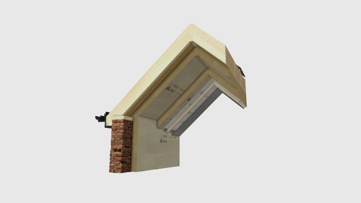 Pitched Roof Insulation - Internal Boards 3D Model