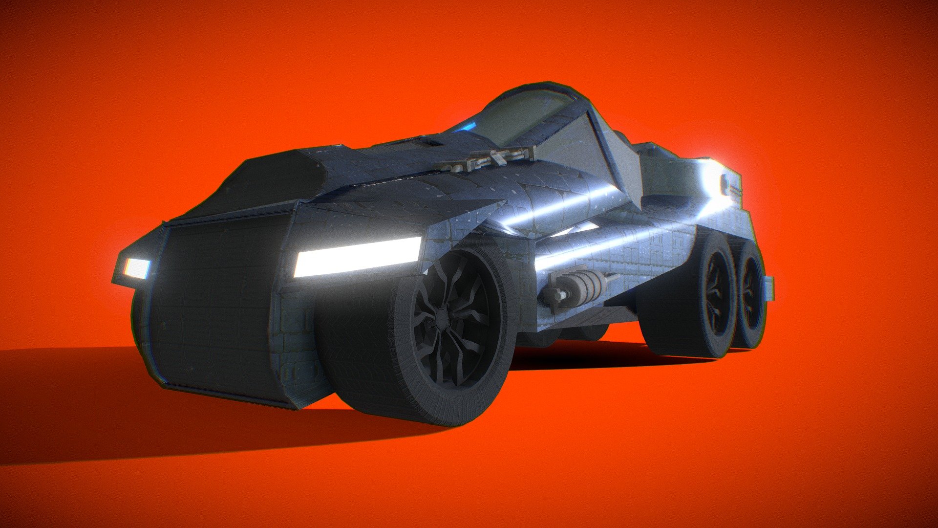 Cyberpunk Sixycle Car - Download Free 3D model by Jungle Jim (@jungle ...