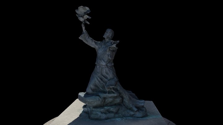 Saint Francis Statue 3D Model
