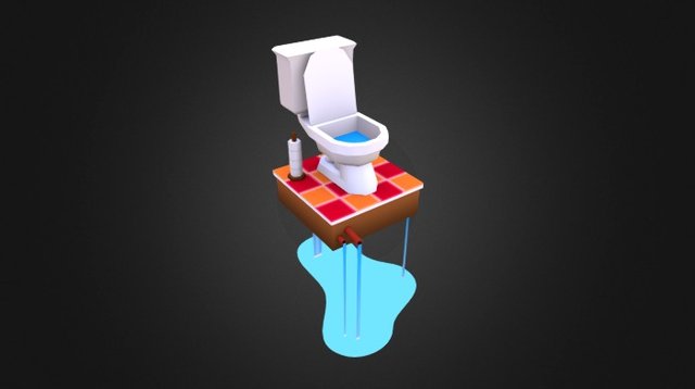 Friday500 - Furniture (Toilet) 3D Model
