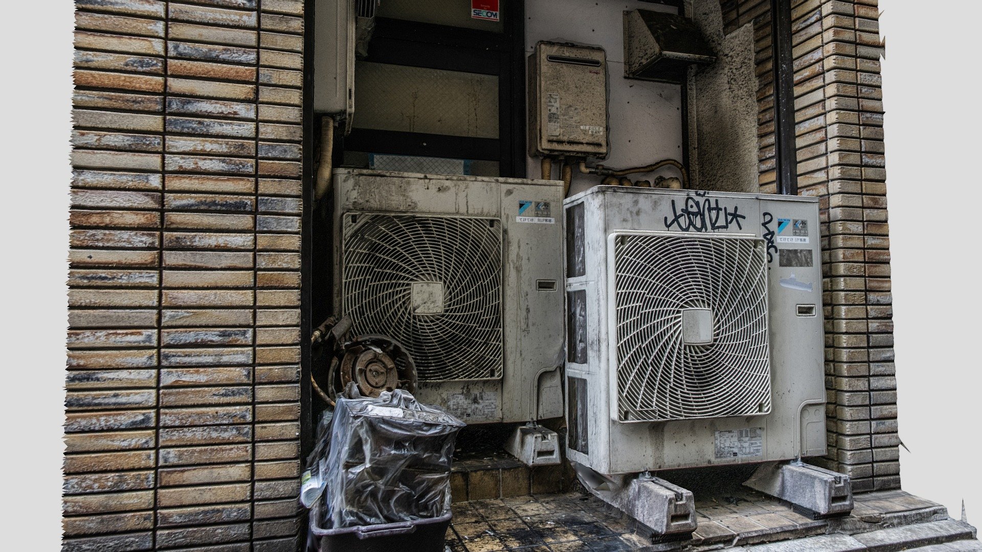 Two conditioned air machines scan — Sketchfab embed 3D viewer
