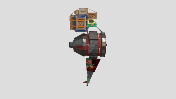 Cargoship 3D Model