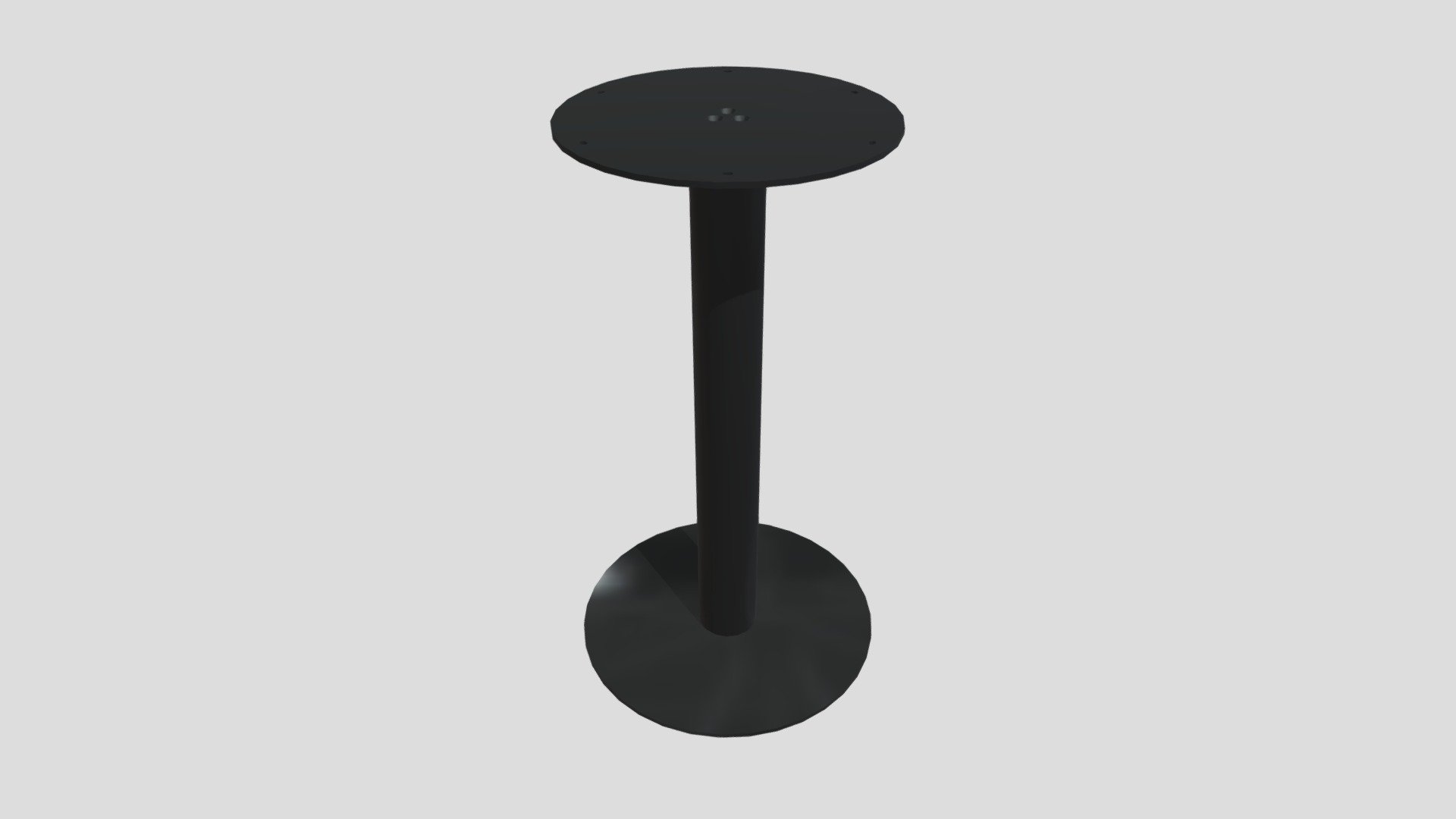 Pied de table bistrot rond - Acier tube — Sketchfab embed 3D viewer