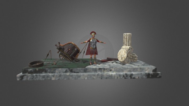 Fall of Rome - Battle Scene 3D Model